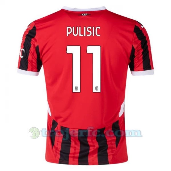 AC Milan Christian Pulisic #11 Fodboldtrøjer 2024-25 Hjemmebanetrøje Mænd