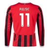 AC Milan Christian Pulisic #11 Fodboldtrøjer 2024-25 Hjemmebanetrøje Mænd Lange Ærmer