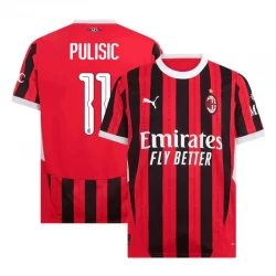 AC Milan Christian Pulisic #11 Fodboldtrøjer 2024-25 UCL Hjemmebanetrøje Mænd