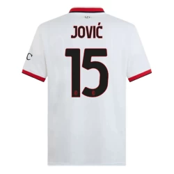 AC Milan Fodboldtrøjer 2024-25 Jovic #15 Udebanetrøje Mænd