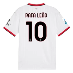 AC Milan Fodboldtrøjer 2024-25 Rafa Leao #10 Udebanetrøje Mænd