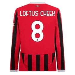 AC Milan Loftus-Cheek #8 Fodboldtrøjer 2024-25 Hjemmebanetrøje Mænd Lange Ærmer