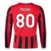 AC Milan Musah #80 Fodboldtrøjer 2024-25 Hjemmebanetrøje Mænd Lange Ærmer