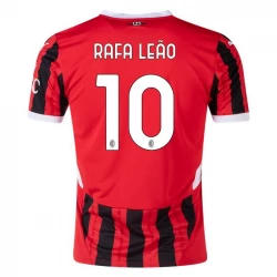 AC Milan Rafa Leao #10 Fodboldtrøjer 2024-25 Hjemmebanetrøje Mænd