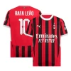 AC Milan Rafa Leao #10 Fodboldtrøjer 2024-25 UCL Hjemmebanetrøje Mænd