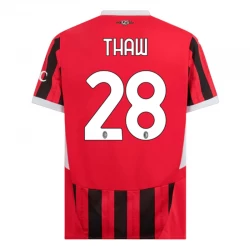 AC Milan Thiaw #28 Fodboldtrøjer 2024-25 Hjemmebanetrøje Mænd