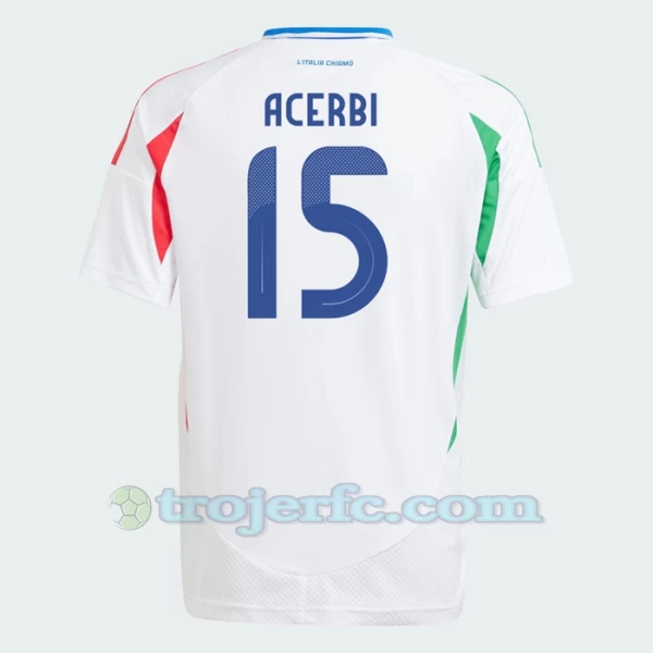 Acerbi #15 Italien Fodboldtrøjer EM 2024 Udebanetrøje Mænd