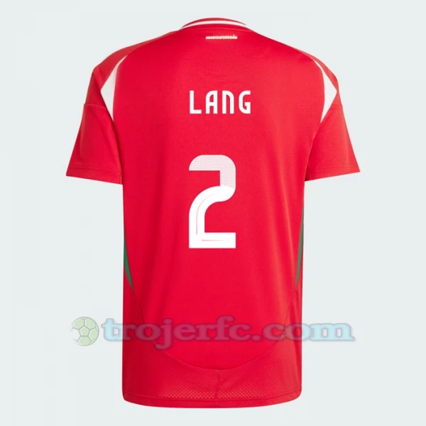 Adam Lang #2 Ungarn Fodboldtrøjer EM 2024 Hjemmebanetrøje Mænd