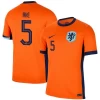 Ake #5 Holland Fodboldtrøjer EM 2024 Hjemmebanetrøje Mænd