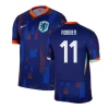 Arjen Robben #11 Holland Fodboldtrøjer EM 2024 Udebanetrøje Mænd
