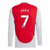 Arsenal FC Bukayo Saka #7 Fodboldtrøjer 2024-25 Hjemmebanetrøje Mænd Lange Ærmer