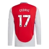 Arsenal FC Cedric #17 Fodboldtrøjer 2024-25 Hjemmebanetrøje Mænd Lange Ærmer