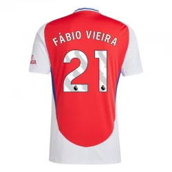 Arsenal FC Fabio Vieira #21 Fodboldtrøjer 2024-25 Hjemmebanetrøje Mænd