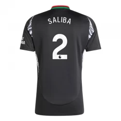 Arsenal FC Fodboldtrøjer 2024-25 William Saliba #2 Udebanetrøje Mænd