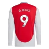 Arsenal FC G. Jesus #9 Fodboldtrøjer 2024-25 Hjemmebanetrøje Mænd Lange Ærmer