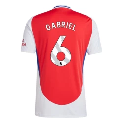 Arsenal FC Gabriel #6 Fodboldtrøjer 2024-25 Hjemmebanetrøje Mænd