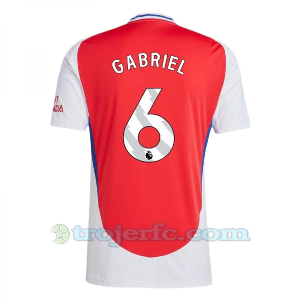 Arsenal FC Gabriel #6 Fodboldtrøjer 2024-25 Hjemmebanetrøje Mænd