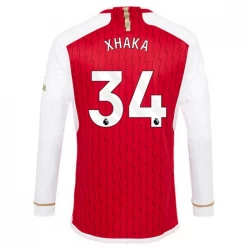 Arsenal FC Granit Xhaka #34 Fodboldtrøjer 2023-24 Hjemmebanetrøje Mænd Lange Ærmer