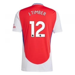 Arsenal FC J. Timber #12 Fodboldtrøjer 2024-25 Hjemmebanetrøje Mænd