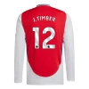 Arsenal FC J. Timber #12 Fodboldtrøjer 2024-25 Hjemmebanetrøje Mænd Lange Ærmer