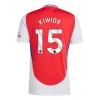 Arsenal FC Kiwior #15 Fodboldtrøjer 2024-25 Hjemmebanetrøje Mænd