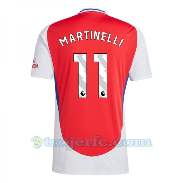 Arsenal FC Martinelli #11 Fodboldtrøjer 2024-25 Hjemmebanetrøje Mænd