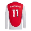 Arsenal FC Martinelli #11 Fodboldtrøjer 2024-25 Hjemmebanetrøje Mænd Lange Ærmer