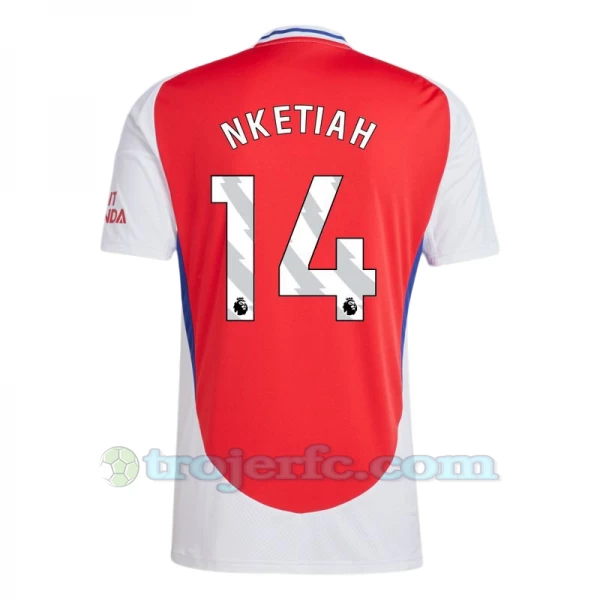 Arsenal FC Nketiah #14 Fodboldtrøjer 2024-25 Hjemmebanetrøje Mænd