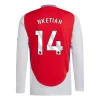 Arsenal FC Nketiah #14 Fodboldtrøjer 2024-25 Hjemmebanetrøje Mænd Lange Ærmer