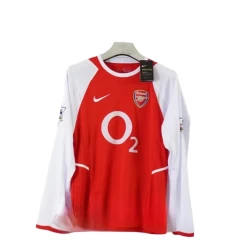 Arsenal FC Retro Trøje 2002-04 Hjemmebane Mænd Lange Ærmer