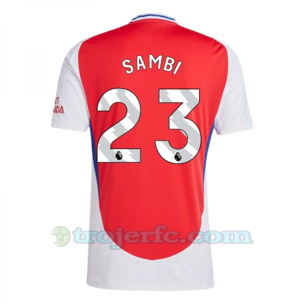 Arsenal FC Sambi #23 Fodboldtrøjer 2024-25 Hjemmebanetrøje Mænd