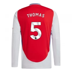 Arsenal FC Thomas #5 Fodboldtrøjer 2024-25 Hjemmebanetrøje Mænd Lange Ærmer