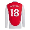 Arsenal FC Tomiyasu #18 Fodboldtrøjer 2024-25 Hjemmebanetrøje Mænd Lange Ærmer