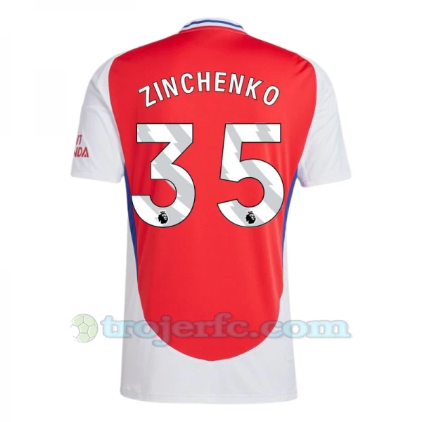 Arsenal FC Zinchenko #35 Fodboldtrøjer 2024-25 Hjemmebanetrøje Mænd