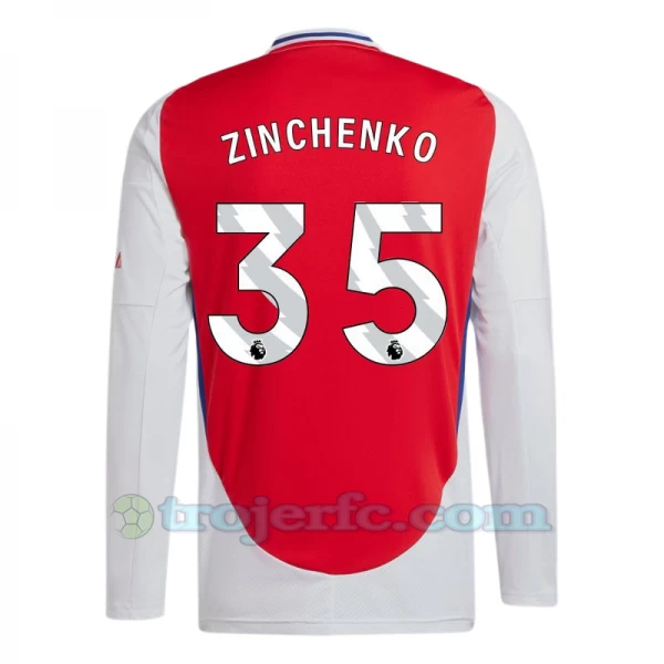Arsenal FC Zinchenko #35 Fodboldtrøjer 2024-25 Hjemmebanetrøje Mænd Lange Ærmer