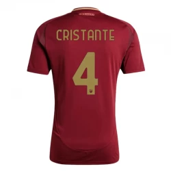 AS Roma Cristante #4 Fodboldtrøjer 2024-25 Hjemmebanetrøje Mænd