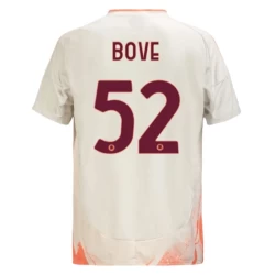 AS Roma Fodboldtrøjer 2024-25 Bove #52 Udebanetrøje Mænd