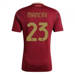 AS Roma Mancini #23 Fodboldtrøjer 2024-25 Hjemmebanetrøje Mænd