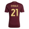 AS Roma Paulo Dybala #21 Fodboldtrøjer 2024-25 Hjemmebanetrøje Mænd