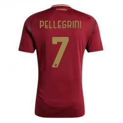 AS Roma Pellegrini #7 Fodboldtrøjer 2024-25 Hjemmebanetrøje Mænd