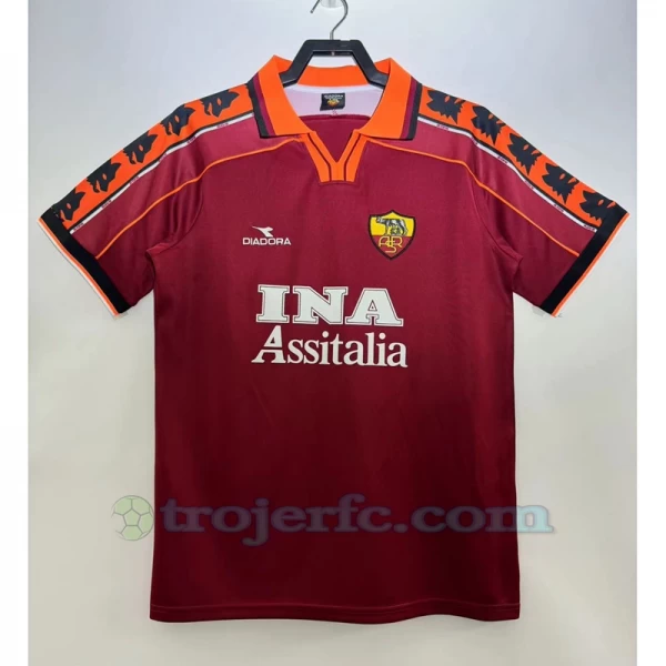 AS Roma Retro Trøje 1998-99 Hjemmebane Mænd