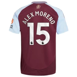 Aston Villa Alex Moreno #15 Fodboldtrøjer 2024-25 Hjemmebanetrøje Mænd