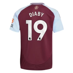 Aston Villa Diaby #19 Fodboldtrøjer 2024-25 Hjemmebanetrøje Mænd