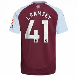 Aston Villa J. Ramsey #41 Fodboldtrøjer 2024-25 Hjemmebanetrøje Mænd