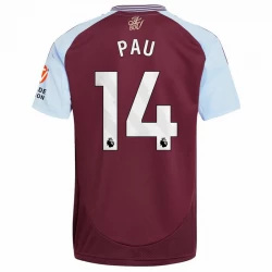 Aston Villa Pau #14 Fodboldtrøjer 2024-25 Hjemmebanetrøje Mænd