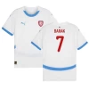 Barak #7 Tjekkiet Fodboldtrøjer EM 2024 Udebanetrøje Mænd