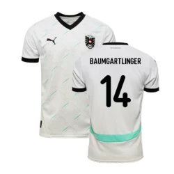 Baumgartlinger #14 Østrig Fodboldtrøjer EM 2024 Udebanetrøje Mænd