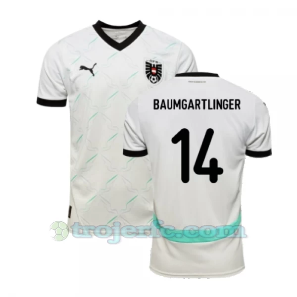Baumgartlinger #14 Østrig Fodboldtrøjer EM 2024 Udebanetrøje Mænd