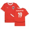 Baumgartner #19 Østrig Fodboldtrøjer EM 2024 Hjemmebanetrøje Mænd