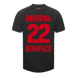 Bayer 04 Leverkusen Boniface #22 Fodboldtrøjer 2023-24 Hjemmebanetrøje Mænd